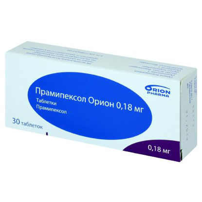 Світлина Праміпексол Оріон таблетки 0.18 мг №30